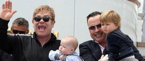 Hijos y marido de Elton John