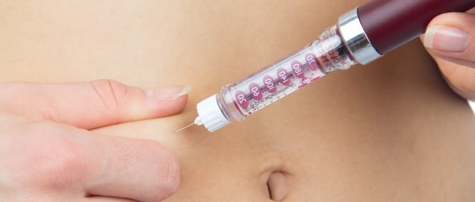 Inyecciones de medicación para el ovario