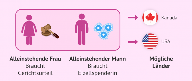 Imagen: Länder für Singles Leihmutterschaft