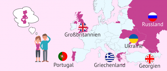 Imagen: Länder Leihmutterschaft EU