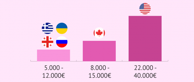 Precios de la FIV por destinos de gestación subrogada